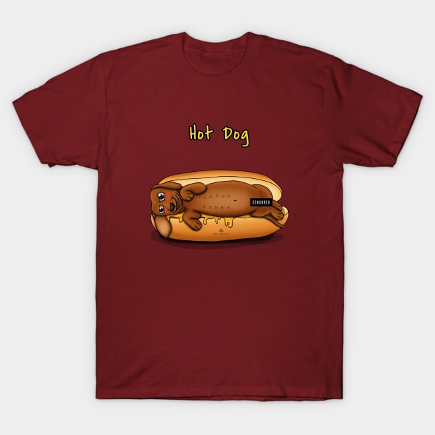 Arabella-Hot Dog T-Shirt by  @a.r.a.b.e.l.l.a_